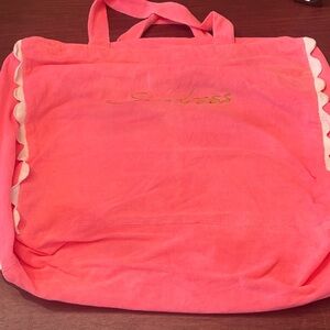 SUNDRESS  Pink terry cloth  beach bag